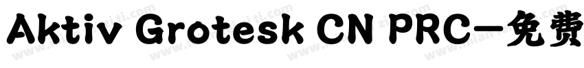 Aktiv Grotesk CN PRC字体转换